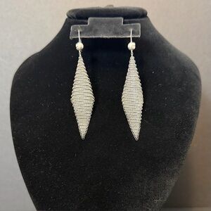 Tiffany & Co. Elsa Peretti 1981 Sterling Silver 925 Mesh Dangle Earrings